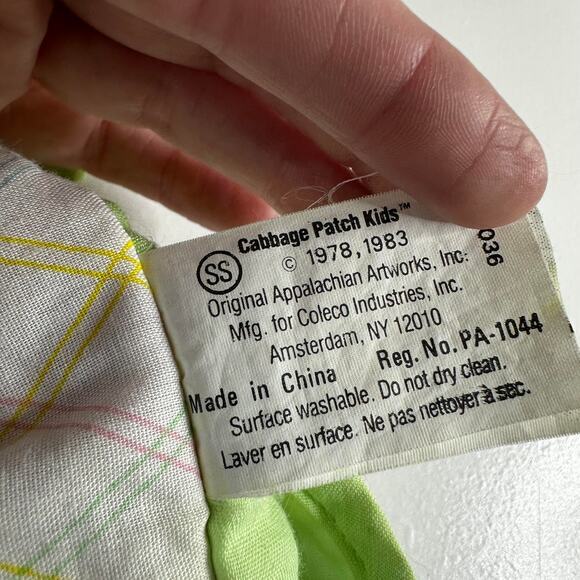 Cabbage Patch Kids Diaper Bag Quilted Storage‎ Pockets Vintage 1983 Purse Tote - Picture 5 of 5